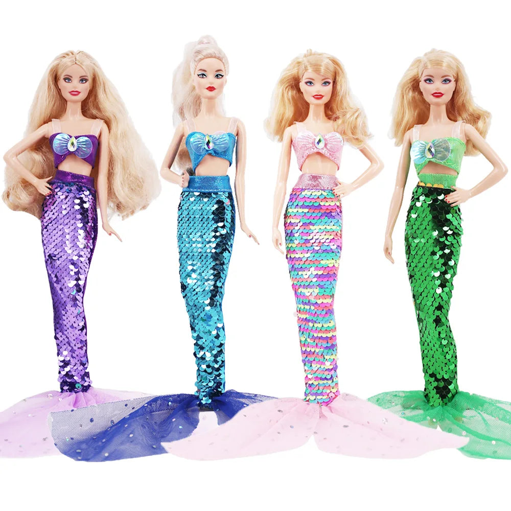 Mermaid Tail Dress for 11.5-Inch Fashion Dolls