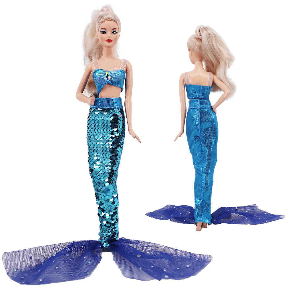 Mermaid Tail Dress for 11.5-Inch Fashion Dolls