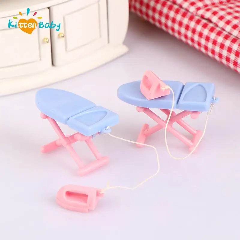 Mini Dollhouse Ironing Set