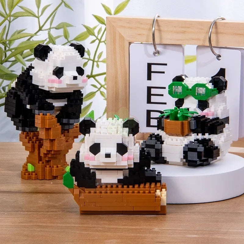Mini Panda Building Block Set