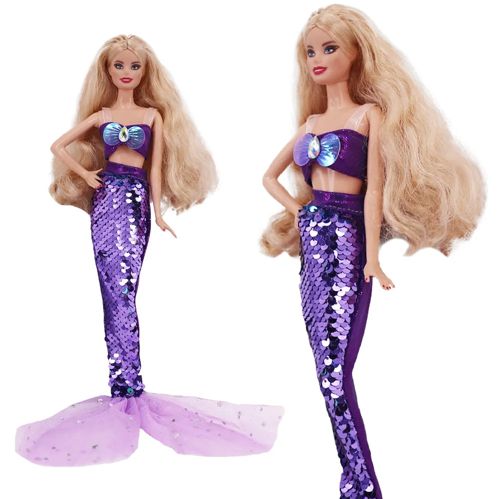 Mermaid Tail Dress for 11.5-Inch Fashion Dolls